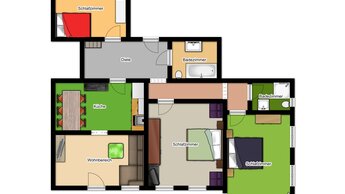 Grundriss Appartement im Haus Brandner | © Haus Brandner